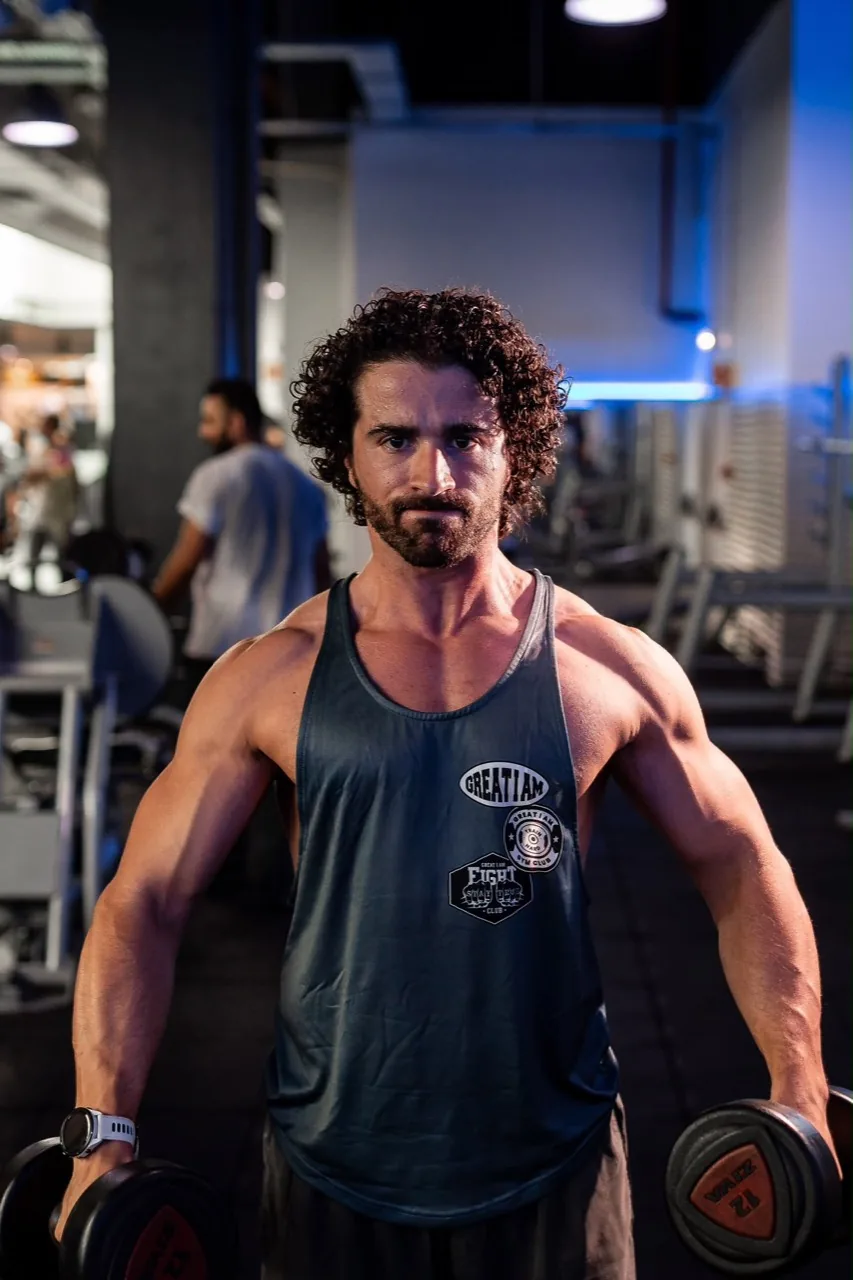 Tiago Mendonça no ginásio